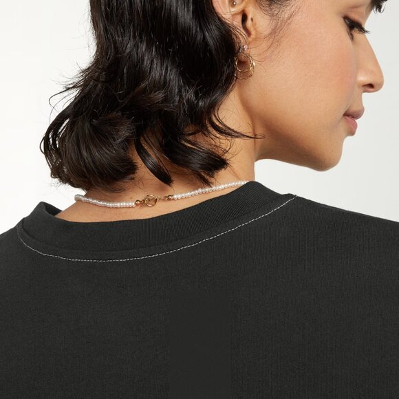 Everlane Women's Organic Cotton Weekend Tee Dress in Black, Size Small - Picture 12 of 14